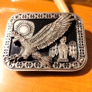 Bergamot native eagle belt buckle.